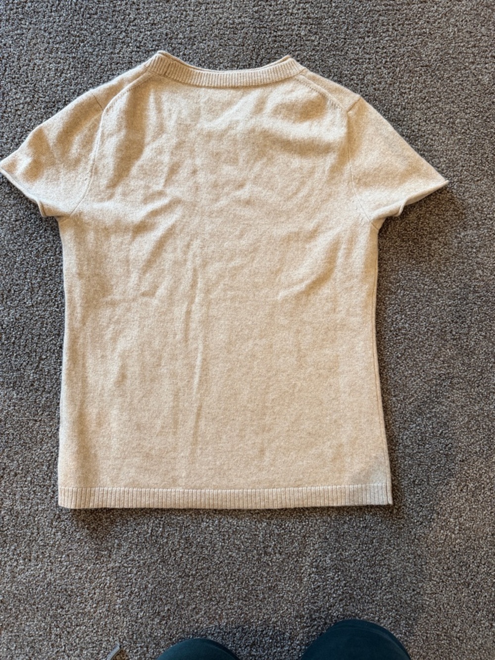 J. Crew Short Sleeve Knit Tee in Light Beige - Picture 3 of 3